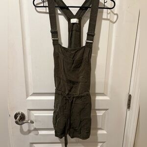 Wilfred Khaki Overalls with Adjustable Straps